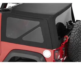 Bestop Black Twill Tinted Window Kit for Supertop NX Jeep Wrangler 2-Door 2007-2018