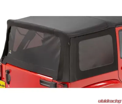 Bestop Black Twill Tinted Window Kit for Replace-A-Top Jeep Wrangler 4-Door 2007-2009 - 58447-17