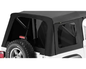 Bestop Black Denim Tinted Window Kit for Supertop Classic Jeep CJ-7 | Wrangler 1976-1995