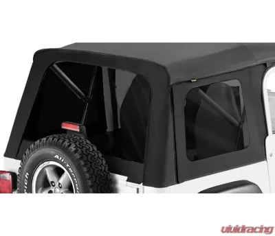 Bestop Black Denim Tinted Window Kit for Supertop Classic Jeep CJ-7 | Wrangler 1976-1995 - 58599-15