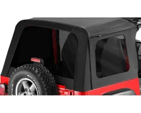 Bestop Black Denim Tinted Window Kit for Sunrider Soft Top Jeep Wrangler 1997-2006