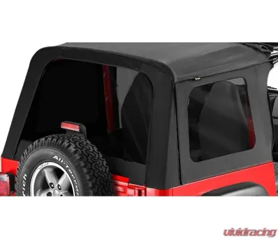 Bestop Black Denim Tinted Window Kit for Sunrider Soft Top Jeep Wrangler 1997-2006 - 58699-15