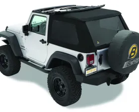 Bestop Black Twill Replace-A-Top for Trektop NX Jeep Wrangler 2-Door 2007-2018