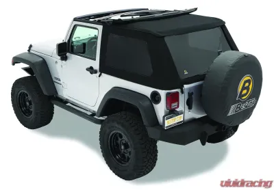 Bestop Black Twill Replace-A-Top for Trektop NX Jeep Wrangler 2-Door 2007-2018 - 59722-17