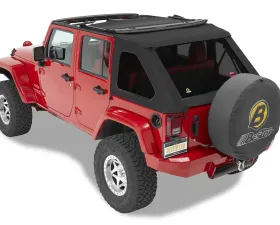 Bestop Black Twill Replace-A-Top for Trektop NX Jeep Wrangler 4-Door 2007-2018