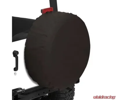 Bestop Black Crush 26.5 x 7.5 Inch Tire Covers Suzuki Samurai 1988-1994 - 61026-01