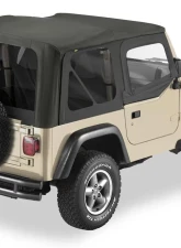 Bestop Black Sailcloth Replace-a-Top with Tinted Windows for 1997-2002 Jeep Wrangler TJ                                     - 79124-01 - Image 2