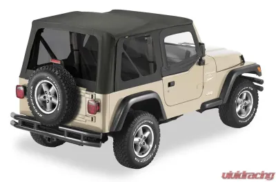 Bestop Black Sailcloth Replace-a-Top with Tinted Windows for 1997-2002 Jeep Wrangler TJ - 79124-01