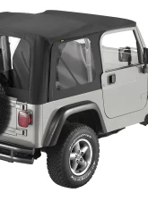 Bestop Black Diamond Sailcloth Replace-a-Top Clear Windows Jeep Wrangler 2003-2006                                     - 79125-35 - Image 2