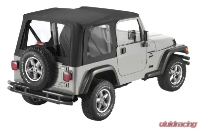 Bestop Black Diamond Sailcloth Replace-a-Top Clear Windows Jeep Wrangler 2003-2006 - 79125-35