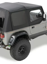 Bestop Black Diamond Sailcloth Replace-a-Top Tinted Windows w/ Upper Door Skins Jeep Wrangler 2003-2006                                     - 79129-35 - Image 2