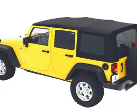 Bestop Black Diamond Sailcloth Replace-a-Top Tinted Windows Jeep Wrangler 4-Door 2007-2009