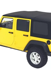 Bestop Black Diamond Sailcloth Replace-a-Top Tinted Windows Jeep Wrangler 4-Door 2007-2009                                     - 79137-35 - Image 2