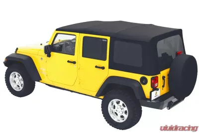 Bestop Black Diamond Sailcloth Replace-a-Top Tinted Windows Jeep Wrangler 4-Door 2007-2009 - 79137-35