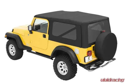 Bestop Black Diamond Sailcloth Replace-a-Top Tinted Windows Jeep Wrangler 2004-2006 - 79140-35