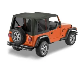 Bestop Black Diamond Sailcloth Replace-a-Top Tinted Windows Jeep Wrangler 2003-2006