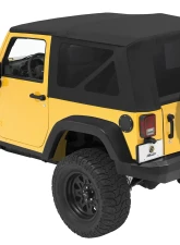 Bestop Black Diamond Sailcloth Replace-a-Top Tinted Windows Jeep Wrangler 2-Door 2010-2018                                     - 79146-35 - Image 2