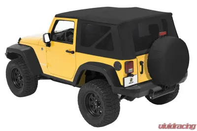 Bestop Black Diamond Sailcloth Replace-a-Top Tinted Windows Jeep Wrangler 2-Door 2010-2018 - 79146-35