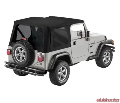 Bestop Black Twill Replace-a-Top for OEM Hardware Tinted Windows Jeep Wrangler 1997-2006 - 79841-17