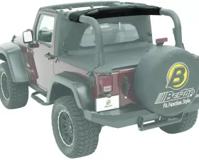 Bestop Black Diamond Soundbar Cap Jeep Wrangler 2007-2018