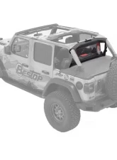 Bestop Black Diamond Standard Windjammer for Jeep Wrangler JL 2-Door 2018-2021                                     - 80050-35 - Image 2