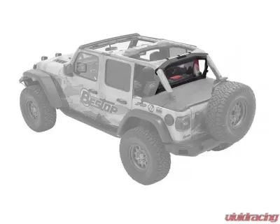 Bestop Black Diamond Standard Windjammer for Jeep Wrangler JL 2-Door 2018-2021 - 80050-35