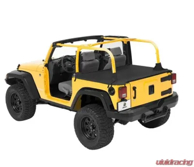 Bestop Black Diamond Soft Top Duster Deck Cover Jeep Wrangler 4-Door 2007-2018 - 90031-35