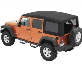 Bestop Supertop Ultra Black Twill Soft Top for Jeep Wrangler JK 4-Door 2007-2018