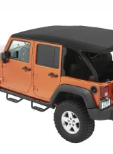 Bestop Supertop Ultra Black Twill Soft Top for Jeep Wrangler JK 4-Door 2007-2018                                     - 54424-17 - Image 5