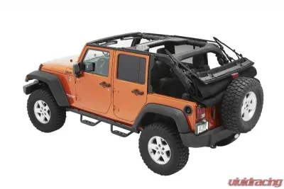 Bestop Supertop Ultra Black Twill Soft Top for Jeep Wrangler JK 4-Door 2007-2018 - 54424-17