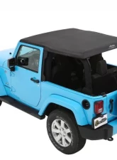 Bestop Trektop Slantback Soft Top Black Twill for Jeep Wrangler JK 2-Door 2007-2018                                     - 56452-17 - Image 2