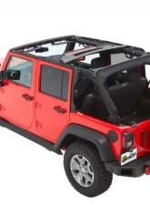Bestop Trektop Slantback Soft Top Black Twill for Jeep Wrangler JK 4-Door 2007-2018                                     - 56453-17 - Image 2