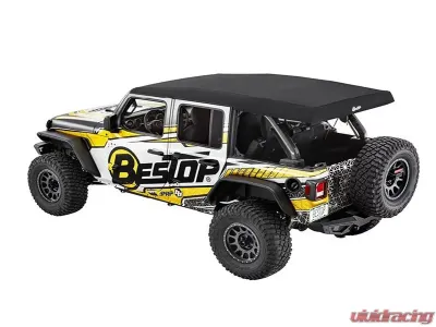 Bestop Black Twill Supertop Ultra Soft Top Jeep Wrangler 4-Door 2018-2021 - 54725-17