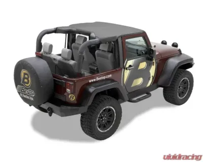 Bestop Header Standard Targa Style Bikini Top Jeep Gladiator | Wrangler JL 2018-2021 - 52606-35