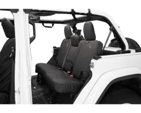 Bestop Black Diamond Rear Seat Covers Jeep Wrangler 4-Door 2018-2022