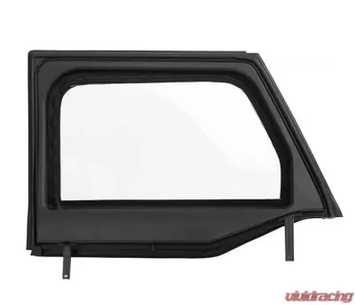 Bestop Black Twill Rear Upper Fabric Half Doors Jeep Wrangler 4-Door 2007-2018 - 51733-17