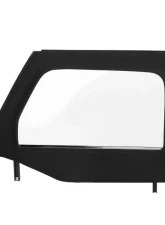 Bestop Black Twill Rear Upper Fabric Half Doors Jeep Wrangler 4-Door 2007-2018                                     - 51733-17 - Image 5