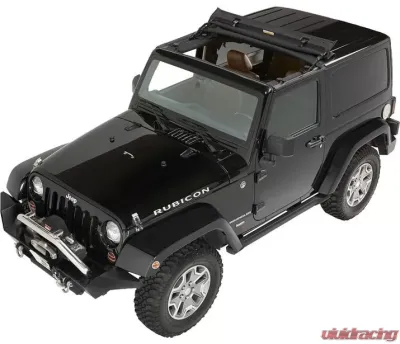 Bestop Black Twill Sunrider for Hardtop Jeep Wrangler 2007-2018 - 52453-17