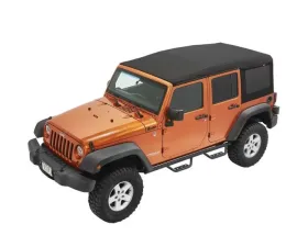 Bestop Black Twill Supertop Ultra Soft Top Jeep Wrangler 4-Door 2007-2018