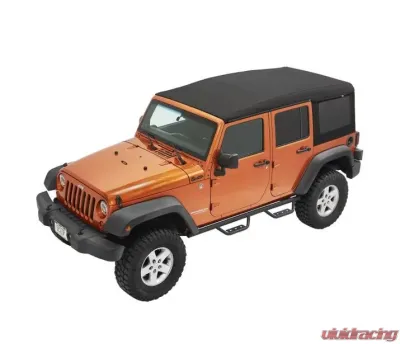 Bestop Black Twill Supertop Ultra Soft Top Jeep Wrangler 4-Door 2007-2018 - 54724-17