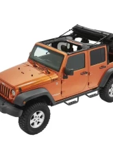 Bestop Black Twill Supertop Ultra Soft Top Jeep Wrangler 4-Door 2007-2018                                     - 54724-17 - Image 5
