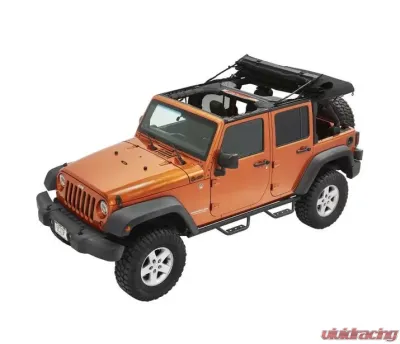 Bestop Black Twill Supertop Ultra Soft Top Jeep Wrangler 4-Door 2007-2018 - 54724-17