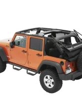 Bestop Black Twill Supertop Ultra Soft Top Jeep Wrangler 4-Door 2007-2018                                     - 54724-17 - Image 6