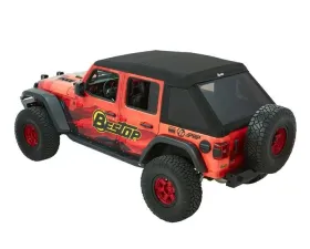 Bestop Black Twill Trektop Ultra Soft Top Jeep Wrangler JL 4-Door 2018-2021