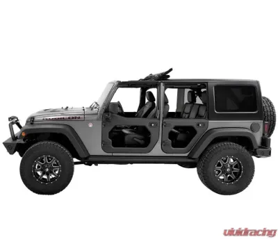 Bestop Black Rear Left Lower CORE Doors Jeep Wrangle 2007-2018 - 587.31