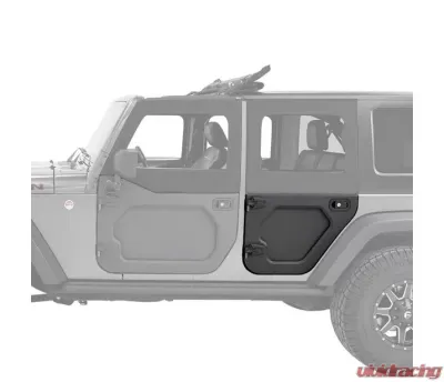 Bestop Black Rear Left Lower CORE Doors Jeep Wrangle 2007-2018 - 587.31