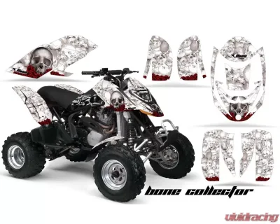 AMR Racing Graphics Kit Decal Quad Wrap For Can-Am Bombardier DS650 DS 650 BONES WHITE - CAM-DS650-BC W