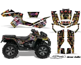 AMR Racing Graphics Kit Decal Wrap EDHLK BLACK CanAm Outlander XMR 500 | 800 06-12 CLEARANCE