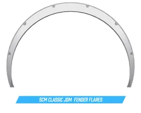 Clinched Flares Classic 5cm Universal Fender Flares