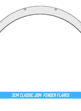 Clinched Flares Classic 3cm Universal Fender Flares                                     - Cl3 - Image 4